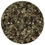 Camouflage Army Survival Uniform Round Trivet