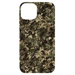 Camouflage Army Survival Uniform iPhone 14 Black UV Print Case