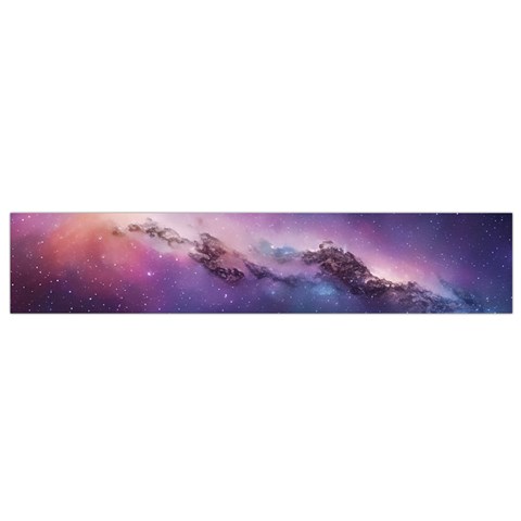 Cosmic Dreamscape Print (ai) Black Backgrond Small Premium Plush Fleece Scarf from ArtsNow.com Front