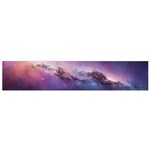 Cosmic Dreamscape Print (ai) Black Backgrond Small Premium Plush Fleece Scarf