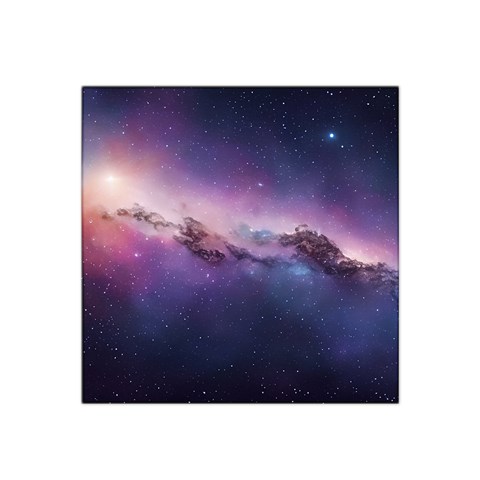 Cosmic Dreamscape Print (ai) Black Backgrond Satin Bandana Scarf 22  x 22  from ArtsNow.com Front