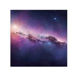 Cosmic Dreamscape Print (ai) Black Backgrond Square Satin Scarf (30  x 30 )