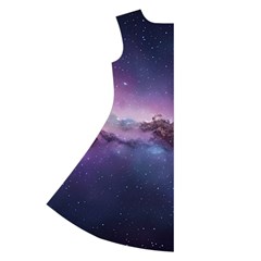 Cosmic Dreamscape Print (ai) Black Backgrond Long Sleeve Velvet V Back Left