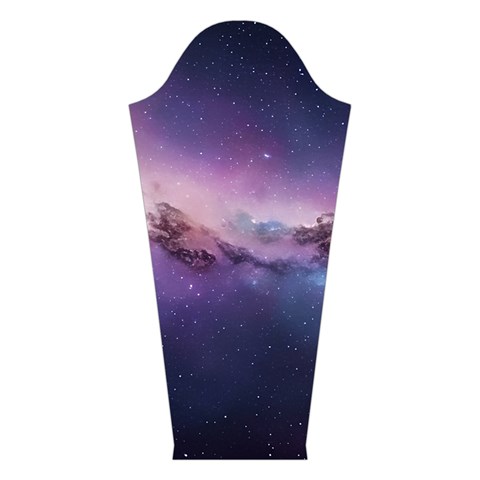 Cosmic Dreamscape Print (ai) Black Backgrond Long Sleeve Velvet V Left Sleeve