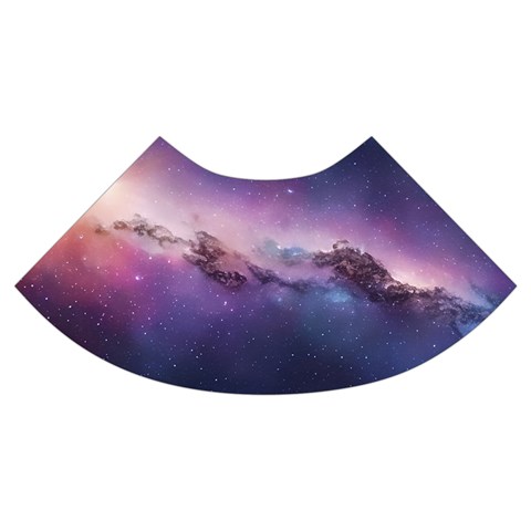 Cosmic Dreamscape Print (ai) Black Backgrond Trumpet Sleeve Cropped Top from ArtsNow.com Cuff Right