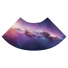 Cosmic Dreamscape Print (ai) Black Backgrond Trumpet Sleeve Cropped Top from ArtsNow.com Cuff Left