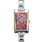 Marbling Blend  Rectangle Italian Charm Watch