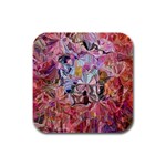 Marbling Blend  Rubber Square Coaster (4 pack)