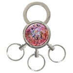 Marbling Blend  3-Ring Key Chain