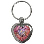 Marbling Blend  Key Chain (Heart)