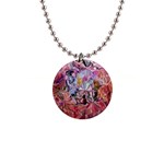 Marbling Blend  1  Button Necklace