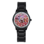 Marbling Blend  Stainless Steel Round Watch