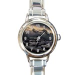 Stellar Dreamscape (AI&Human) Round Italian Charm Watch