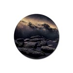 Stellar Dreamscape (AI&Human) Rubber Round Coaster (4 pack)