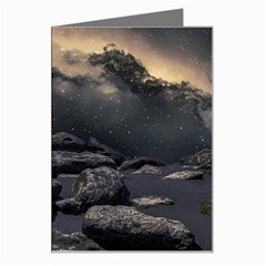 Stellar Dreamscape (AI&Human) Greeting Card from ArtsNow.com Left