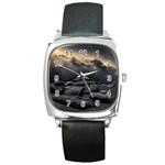 Stellar Dreamscape (AI&Human) Square Metal Watch