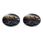 Stellar Dreamscape (AI&Human) Cufflinks (Oval)