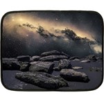 Stellar Dreamscape (AI&Human) Two Sides Fleece Blanket (Mini)