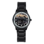 Stellar Dreamscape (AI&Human) Stainless Steel Round Watch