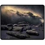 Stellar Dreamscape (AI&Human) Two Sides Fleece Blanket (Medium)