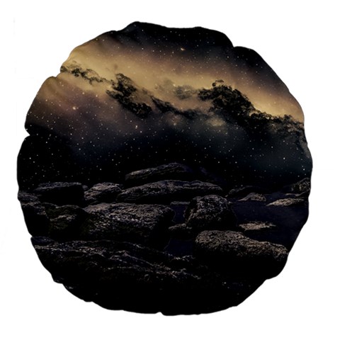 Stellar Dreamscape (AI&Human) Large 18  Premium Flano Round Cushions from ArtsNow.com Front