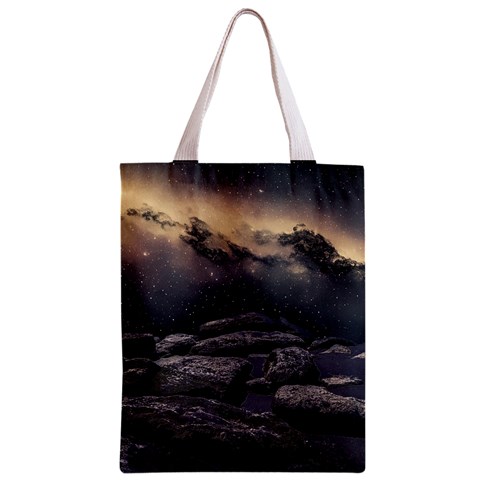 Stellar Dreamscape (AI&Human) Zipper Classic Tote Bag from ArtsNow.com Front