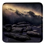 Stellar Dreamscape (AI&Human) Square Glass Fridge Magnet (4 pack)