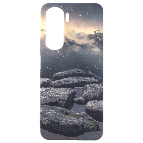 Stellar Dreamscape (AI&Human) Samsung Galaxy S24 Plus 6.7 Inch Black TPU UV Case from ArtsNow.com Front