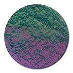 Colorful duotone abstract print Round Mousepad