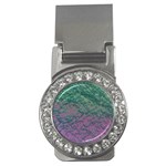 Colorful duotone abstract print Money Clips (CZ) 