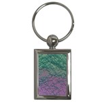 Colorful duotone abstract print Key Chain (Rectangle)