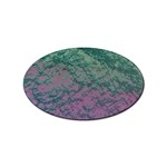 Colorful duotone abstract print Sticker Oval (100 pack)