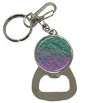 Colorful duotone abstract print Bottle Opener Key Chain