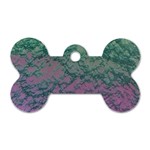 Colorful duotone abstract print Dog Tag Bone (One Side)