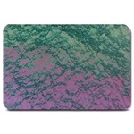 Colorful duotone abstract print Large Doormat