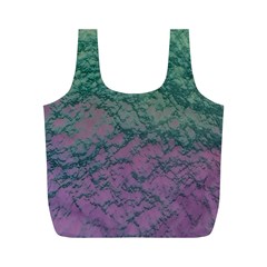 Colorful duotone abstract print Full Print Recycle Bag (M) from ArtsNow.com Back