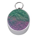 Colorful duotone abstract print Mini Silver Compasses