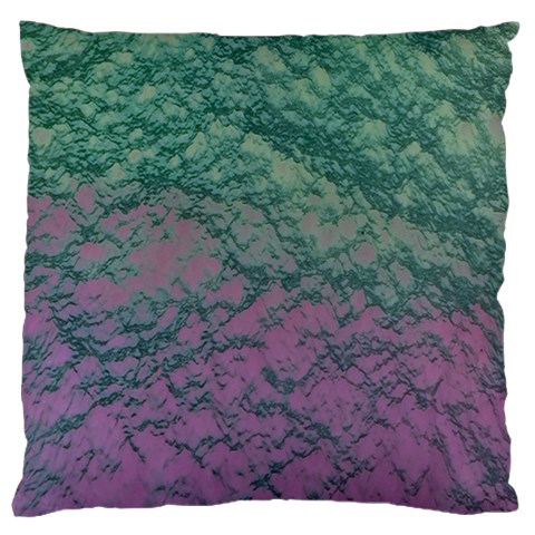 Colorful duotone abstract print Large Premium Plush Fleece Cushion Case (One Side) from ArtsNow.com Front