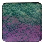 Colorful duotone abstract print Square Glass Fridge Magnet (4 pack)