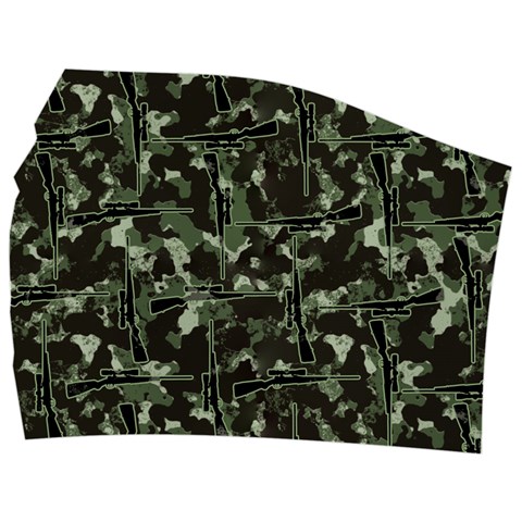 Precision Pursuit: Hunting Motif Camouflage Pattern Babydoll Tankini Top from ArtsNow.com Front Left