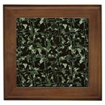 Hunting Motif Camouflage Pattern Print Bk Framed Tile