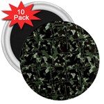 Hunting Motif Camouflage Pattern Print Bk 3  Magnets (10 pack) 