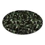 Hunting Motif Camouflage Pattern Print Bk Oval Magnet