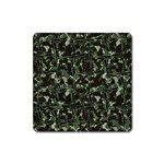 Hunting Motif Camouflage Pattern Print Bk Square Magnet