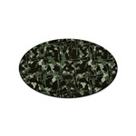 Hunting Motif Camouflage Pattern Print Bk Sticker Oval (10 pack)