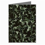 Hunting Motif Camouflage Pattern Print Bk Greeting Card