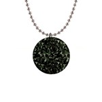 Hunting Motif Camouflage Pattern Print Bk 1  Button Necklace