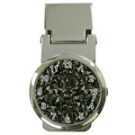 Hunting Motif Camouflage Pattern Print Bk Money Clip Watches