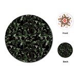 Hunting Motif Camouflage Pattern Print Bk Playing Cards Single Design (Round)