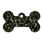 Hunting Motif Camouflage Pattern Print Bk Dog Tag Bone (Two Sides)